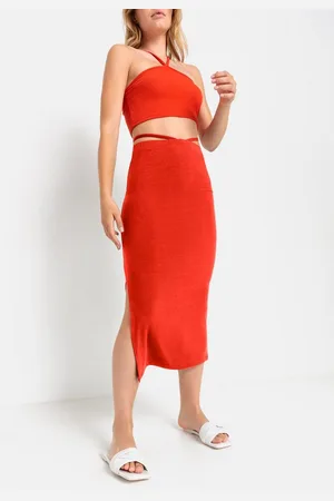 Lascana Midirok van zacht ribmateriaal