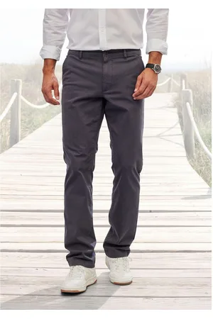 H.I.S Chino Regular fit lange broek, van elastische katoenkwaliteit
