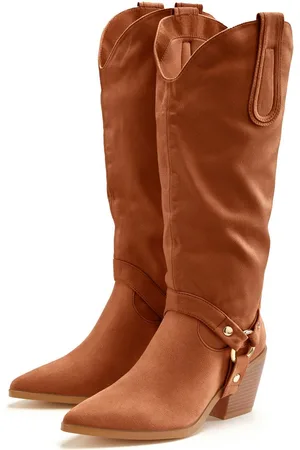 Lascana Laarsjes Cowboylaarzen, Slouchy boots met afneembare schacht, Laarzen VEGAN