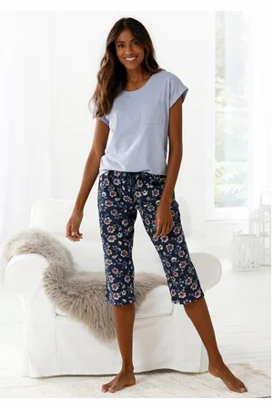 VIVANCE DREAMS Capripyjama met gedessineerde pyjamabroek (2-delig, 1 stuk)