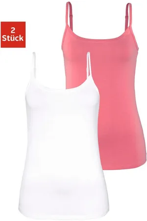 vivance collection Top met spaghettibandjes Met verstelbare schouderbanden (Set van 2)