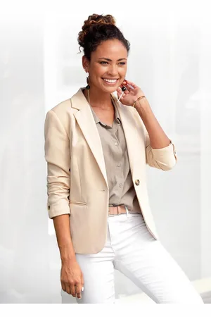 Lascana Korte blazer in klassieke vorm, getailleerde damesblazer, sportief elegant