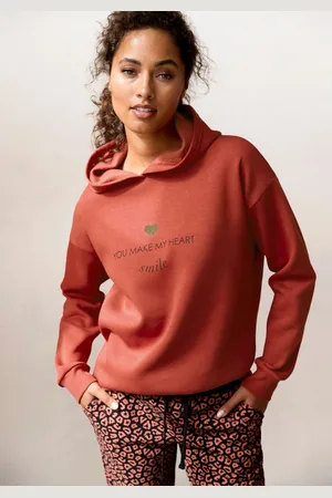 Lascana Hoodie Lounge-/capuchontrui met print voor, loungewear