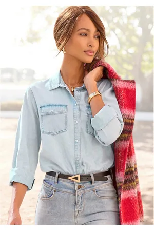Buffalo Jeans blouse met drukknoopjes, casual, western-stijl