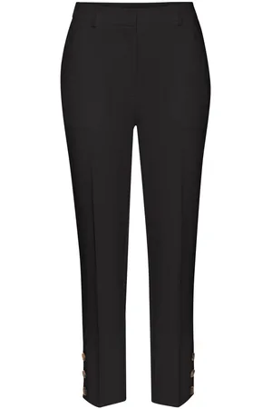 Lascana Pantalon met knopen aan de broekzoom, figuurvormend, pantalon, business-look