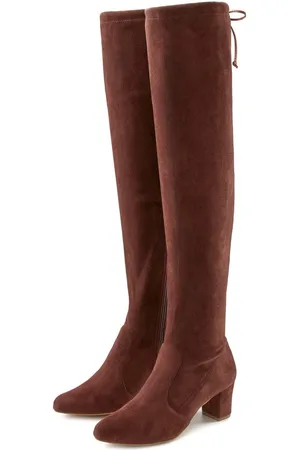 Lascana Overknee-laarzen Slouchy boots, lange schacht laarzen, instap laars, zacht stretchmateriaal