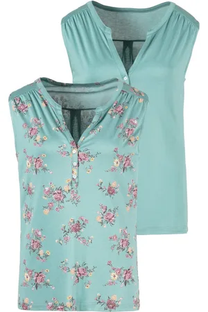 Lascana Shirttop in modieuze blouse-look (2-delig, Set van 2)