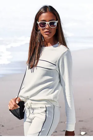 H.I.S Sweatshirt met piping op de borst, loungewear