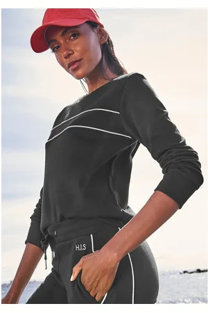 H.I.S Sweatshirt met piping op de borst, loungewear