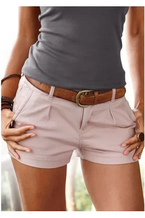 Lascana Short van stretchkatoen met zakken, korte broek, casual look