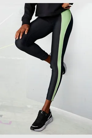 Lascana Legging -Sportbroek Sportbroek met contrasterende zijstreep