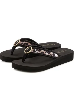 Lascana Badslippers Sandaal, pantoletten, badschoen met ringapplicatie "Italië" VEGAN