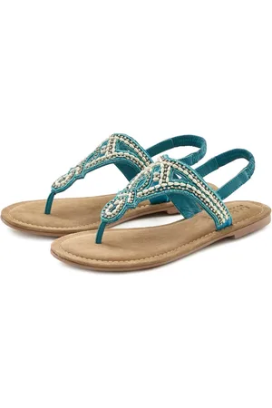 Lascana Teenslippers Sandaal, pantoletten bezet met parels en steentjes