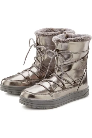 Lascana Winterlaarzen met warm voering & glitterdetail, snowboots, winterlaarzen, enkellaars