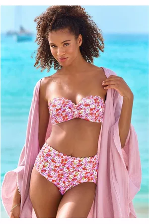 Lascana Highwaist-bikinibroekje Jasmijn in bloemenprint