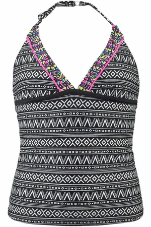 Buffalo Tankini met etnoprint en contrastdetails
