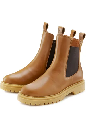 ELBSAND Laarsjes Chelsea laarzen, instaplaarzen, bikerboots van leer