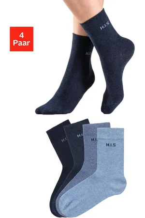 H.I.S Sokken zonder snijdende boord (set, 4 paar)