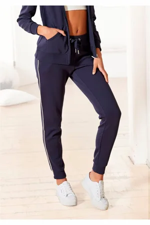 KangaROOS Relaxbroek met contrasterende piping, loungepak
