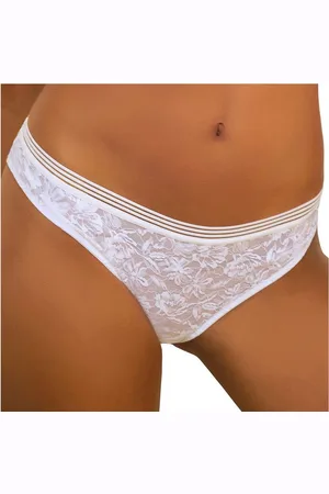 Lascana Bikinibroekje rondom van fijn kant in gebloemde look