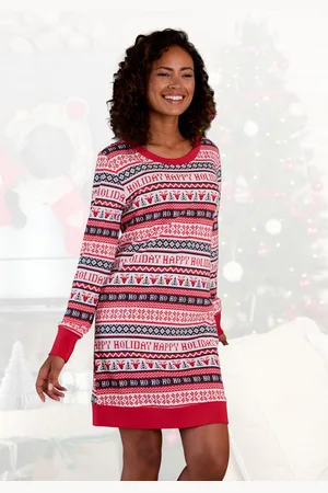 Lascana Nachthemd met winterse print