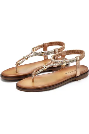 Lascana Teenslippers met siersteentjes, sandaal vegan