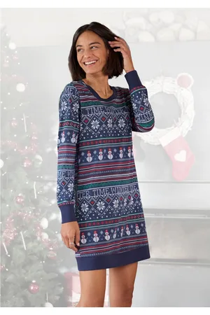 Lascana Nachthemd met winterse print