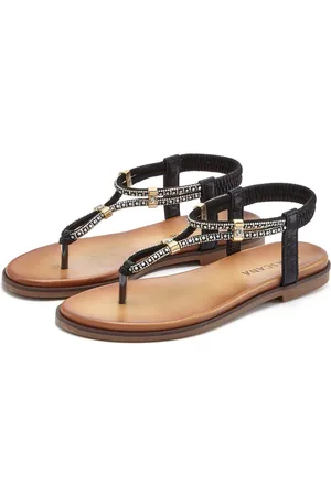 Lascana Teenslippers met siersteentjes, sandaal vegan