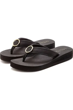 Lascana Badslippers Sandaal, pantoletten, badschoen met ringapplicatie "Italië" VEGAN
