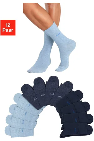H.I.S Sokken zonder snijdende elastiek (set, 12 paar)