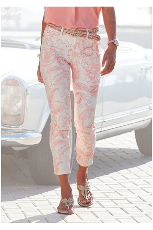 Lascana 7/8-jegging met paisley patroon, super stretchstof