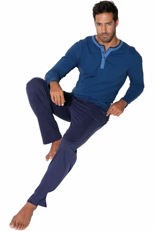 AUTHENTIC LE JOGGER Pyjama Pyjama in lange vorm (2-delig)
