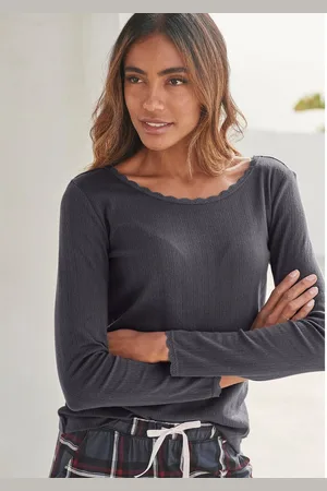 QS by s.Oliver Pyjama top in ajourbreisel