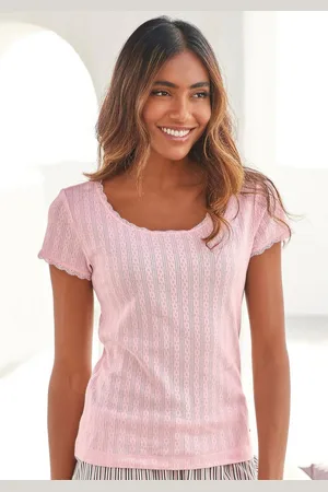 QS by s.Oliver Pyjama top in ajourbreisel