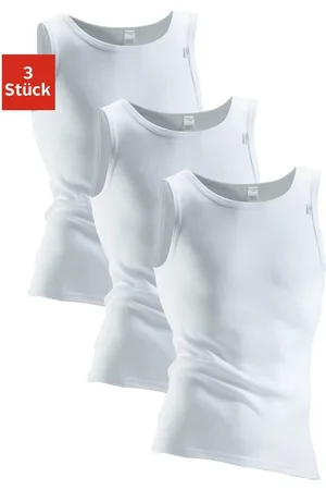 Clipper Hemd met comfortsnit, achter iets langer - in dubbelrib, tanktop (3 stuks)