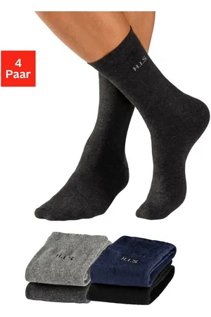 H.I.S Sokken met knelvrije boord (set, 4 paar)