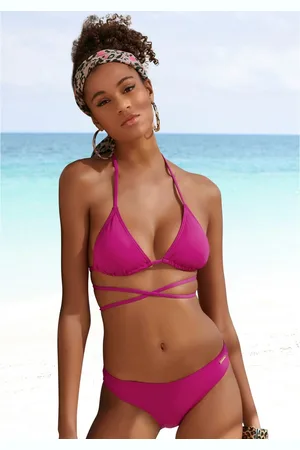 Bruno Banani Triangelbikini unikleur met lange bindstrik