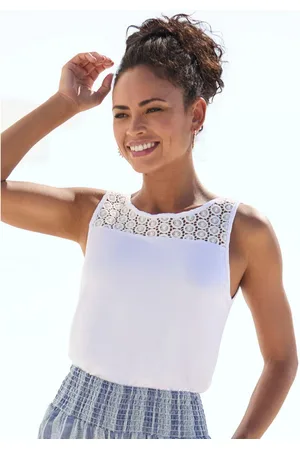 Buffalo Strandtop met kantdetail, modieus, tanktop, dames top