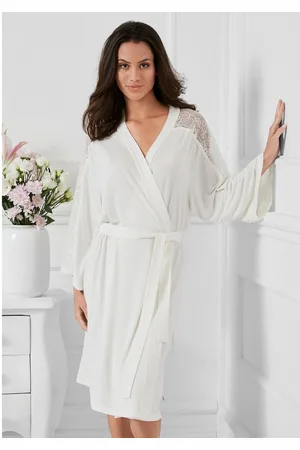 Lascana Kimono met kantinzet aan mouw, schouder + rug