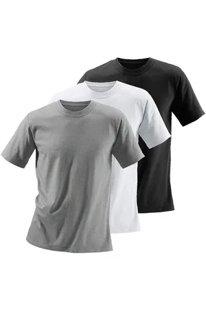 H.I.S T-shirt van katoen, perfect als ondershirt (set, 3-delig)