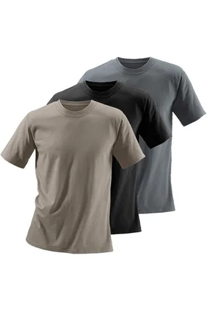 H.I.S T-shirt van katoen, perfect als ondershirt (set, 3-delig)