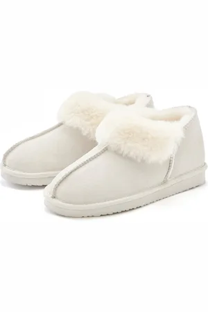 vivance collection Pantoffels Pluche pantoffel, pantolette, pantoffel van lamswol