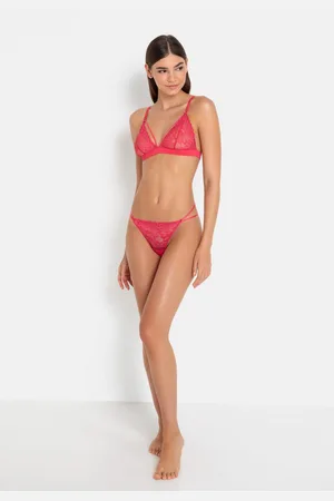 Lascana Bralette van bladeren kant (1-delig)