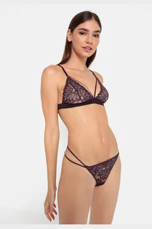 Lascana Bralette van bladeren kant (1-delig)