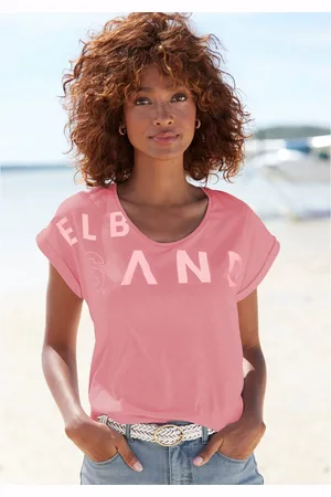 ELBSAND T-shirt gemaakt van zachte jersey, shirt met korte mouwen, sportief en comfortabel