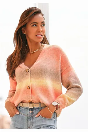 Lascana Vest met verloop, zachte cardigan, modieuze pasvorm