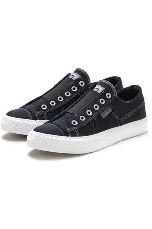ELBSAND Slip-on sneakers uit textiel, comfortabele elastische inzet, lage schoen, casual schoen, slipper