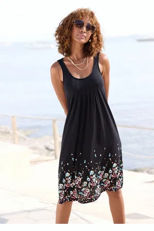 beachtime Strandjurk met bloemenprint, mini jurk, zomerjurk, strandjurk