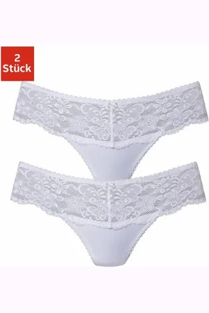 Nuance String Dessous met brede kantband (2 stuks)