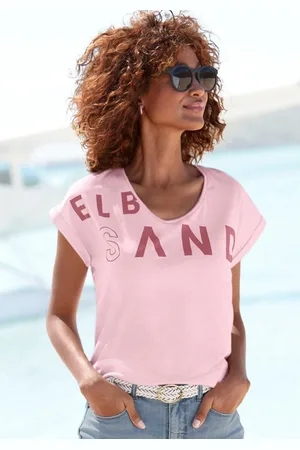 ELBSAND T-shirt gemaakt van zachte jersey, shirt met korte mouwen, sportief en comfortabel